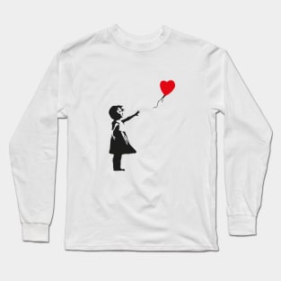 Banksy baloon girl Long Sleeve T-Shirt